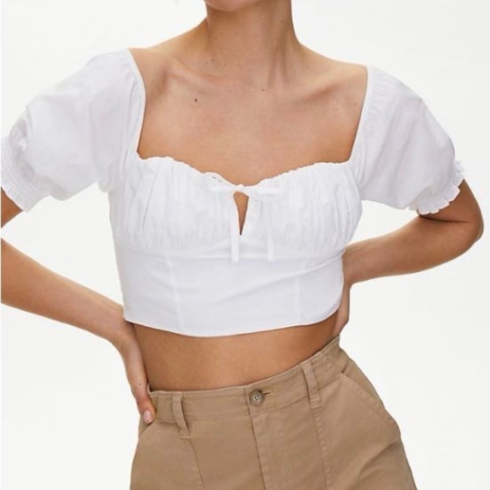 🎀 ARITZIA SUNDAY BEST SUN-DEH blue countess blouse s